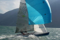 Sophie Heyer und Sebastian Salein im 505er auf dem Gardasee